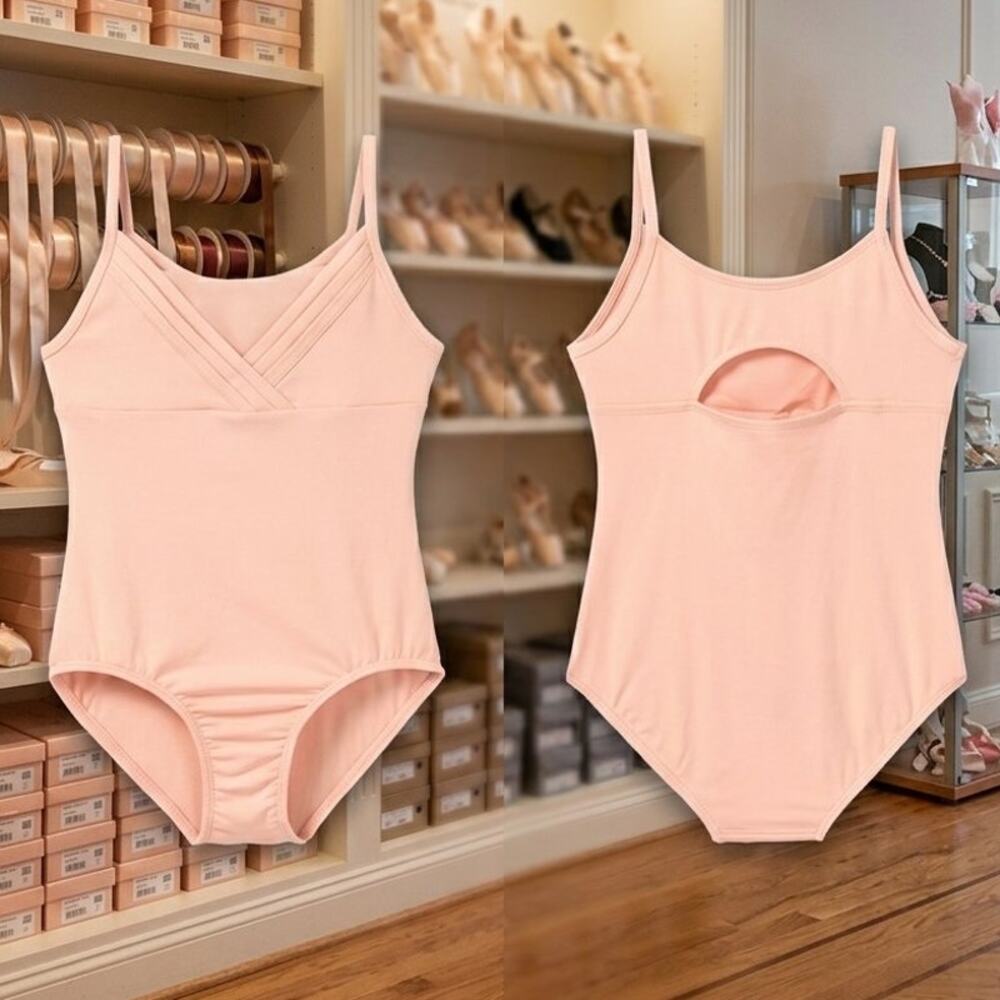 Cat & Jack Pink Cami Dance Leotard Girls Size M 7 8 NWT Ballet Gymnastics
